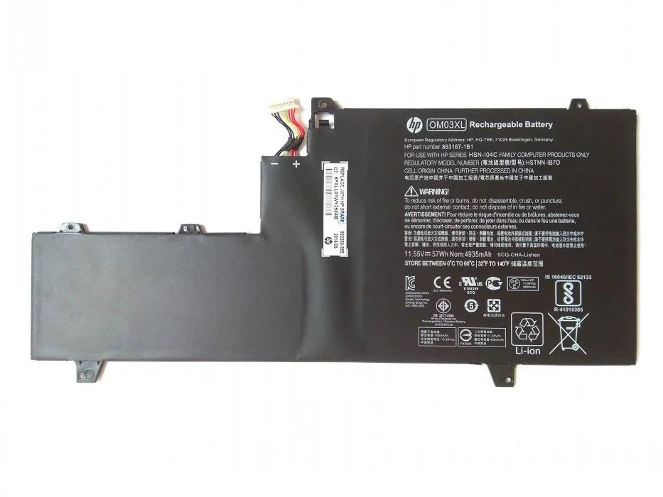 OM03XL HP EliteBook X360 1030 G2 863280-855, HSTNN-IB7O, OM03057XL-PL Laptop Battery - eBuy UAE